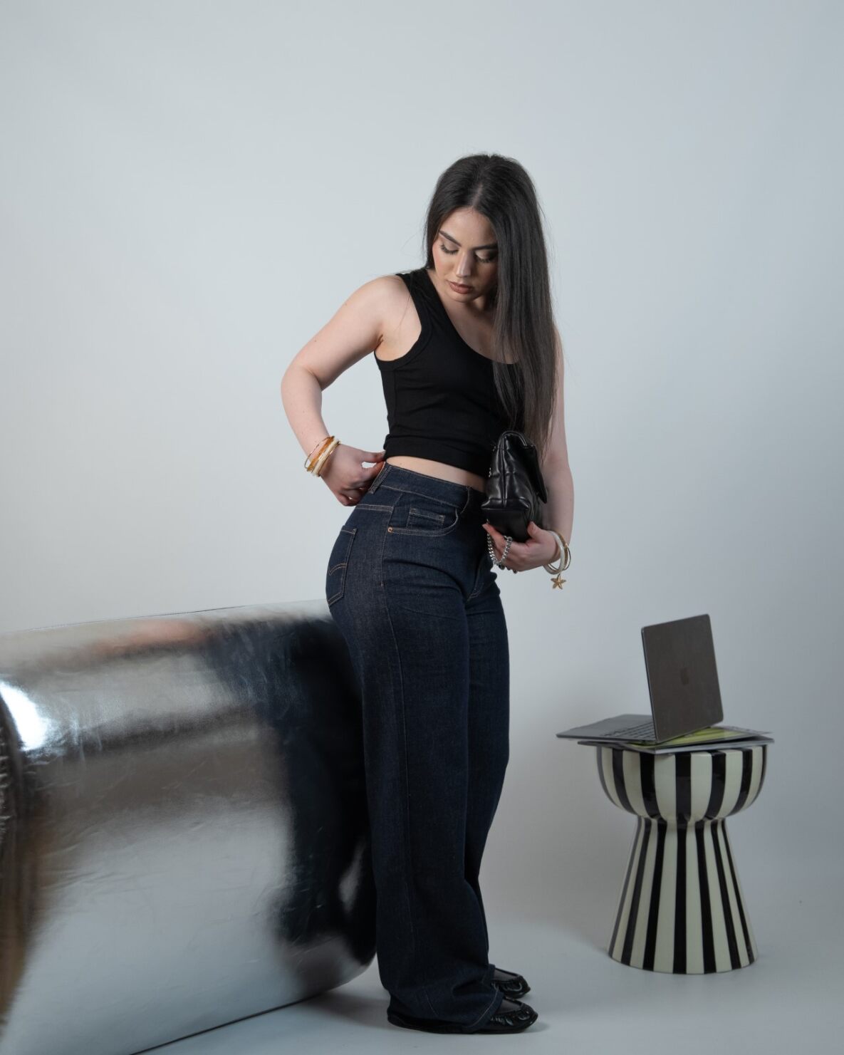 Jeans Wide Leg Elasticizzato